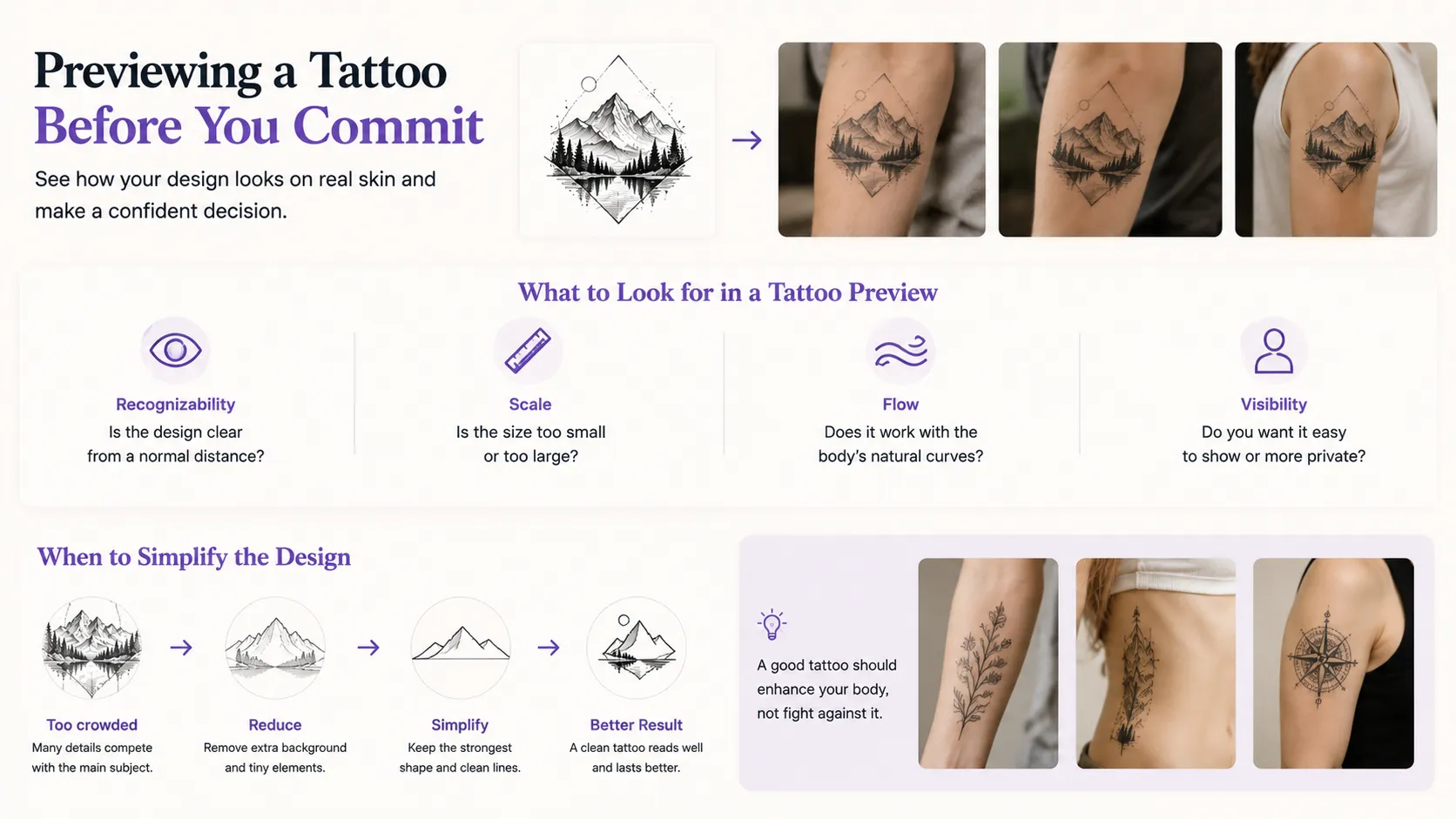 Previewing a Tattoo Before You Commit