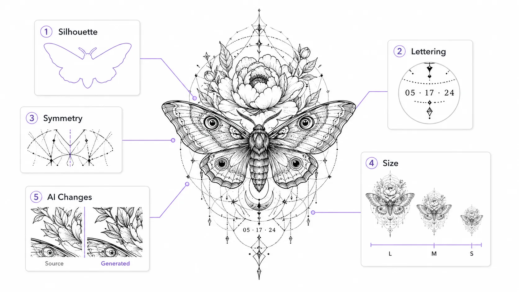 Checklist for reviewing an AI-generated tattoo stencil